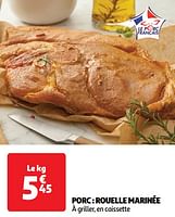 Promoties Porc rouelle marinée - Huismerk - Auchan - Geldig van 18/06/2024 tot 23/06/2024 bij Auchan