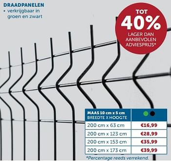 Promoties Draadpanelen - Huismerk - Zelfbouwmarkt - Geldig van 18/06/2024 tot 15/07/2024 bij Zelfbouwmarkt