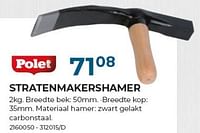 Promoties Stratenmakershamer - Polet - Geldig van 01/06/2024 tot 31/07/2024 bij Group Meno