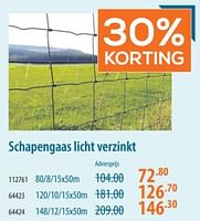 Promoties Schapengaas licht verzinkt - Huismerk - Cevo - Geldig van 06/06/2024 tot 03/07/2024 bij Cevo Market