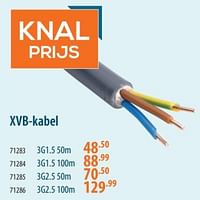 Promoties Xvb-kabel - Huismerk - Cevo - Geldig van 06/06/2024 tot 03/07/2024 bij Cevo Market