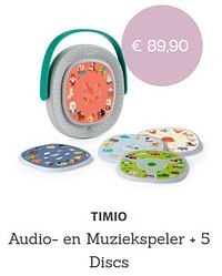 Timio audio- en muziekspeler + 5 discs-Timio