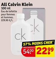 Promotions All calvin klein - Calvin Klein - Valide de 18/06/2024 à 23/06/2024 chez Kruidvat