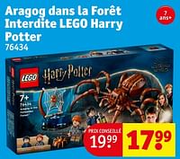 Promotions Aragog dans la forêt interdite lego harry potter 76434 - Lego - Valide de 18/06/2024 à 23/06/2024 chez Kruidvat