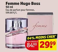 Promotions Femme hugo boss - Hugo Boss - Valide de 18/06/2024 à 23/06/2024 chez Kruidvat