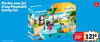 Promotions Piscine avec jet d’eau playmobil family fun - Playmobil - Valide de 18/06/2024 à 23/06/2024 chez Kruidvat