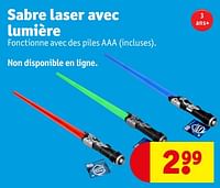 Promotions Sabre laser avec lumière - Produit maison - Kruidvat - Valide de 18/06/2024 à 23/06/2024 chez Kruidvat