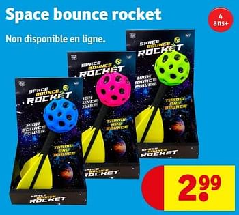 Promotions Space bounce rocket - Produit maison - Kruidvat - Valide de 18/06/2024 à 23/06/2024 chez Kruidvat