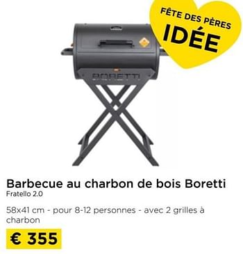 Promotions Barbecue au charbon de bois boretti fratello 2.0 - Boretti - Valide de 26/05/2024 à 30/06/2024 chez Molecule