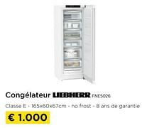 Promotions Congélateur liebherr fne5026 - Liebherr - Valide de 26/05/2024 à 30/06/2024 chez Molecule