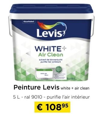 Promotions Peinture levis white + air clean - Levis - Valide de 26/05/2024 à 30/06/2024 chez Molecule