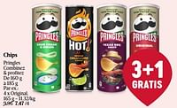 Promotions Chips original - Pringles - Valide de 20/06/2024 à 26/06/2024 chez Delhaize