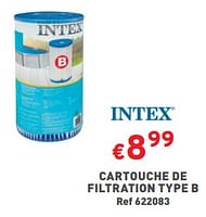 Promotions Cartouche de filtration type b - Intex - Valide de 19/06/2024 à 24/06/2024 chez Trafic
