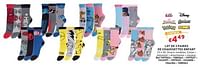 Promotions Lot de 3 paires de chaussettes enfant - Produit maison - Trafic  - Valide de 19/06/2024 à 24/06/2024 chez Trafic