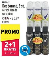 Promoties Deodorant - Rexona - Geldig van 26/06/2024 tot 30/06/2024 bij Aldi