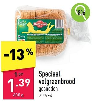 Promoties Speciaal volgraanbrood - Huismerk - Aldi - Geldig van 24/06/2024 tot 30/06/2024 bij Aldi