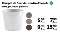 Promotions Mini pot de fleur amsterdam ecopots - Ecopots - Valide de 19/06/2024 à 30/06/2024 chez Aveve