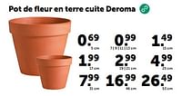 Promotions Pot de fleur en terre cuite deroma - Deroma - Valide de 19/06/2024 à 30/06/2024 chez Aveve