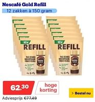 Promoties Nescafé gold refill - Nescafe - Geldig van 17/06/2024 tot 23/06/2024 bij Bol.com