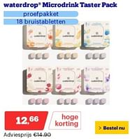 Promoties Waterdrop microdrink taster pack - Waterdrop - Geldig van 17/06/2024 tot 23/06/2024 bij Bol.com