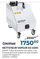 Promotions Nilfisk nettoyeur vapeur so 4500 - Nilfisk - Valide de 01/06/2024 à 31/07/2024 chez Group Meno