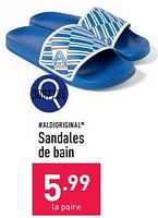 Promotions Sandales de bain - Produit maison - Aldi - Valide de 24/06/2024 à 30/06/2024 chez Aldi