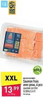 Promotions Saumon frais avec peau - Golden Seafood - Valide de 24/06/2024 à 30/06/2024 chez Aldi