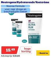 Promoties Neutrogena hydraterende voetcrème - Neutrogena - Geldig van 17/06/2024 tot 23/06/2024 bij Bol.com