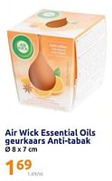 Promoties Air wick essential oils geurkaars anti-tabak - Airwick - Geldig van 19/06/2024 tot 25/06/2024 bij Action