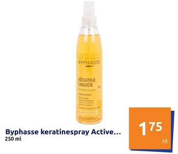 Promoties Byphasse keratinespray active - Byphasse - Geldig van 19/06/2024 tot 25/06/2024 bij Action