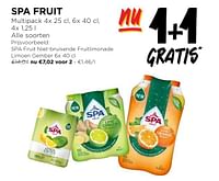 Promoties Spa fruit niet-bruisende fruitlimonade limoen gember - Spa - Geldig van 19/06/2024 tot 25/06/2024 bij Jumbo