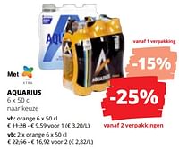Promoties Aquarius orange - Aquarius - Geldig van 20/06/2024 tot 03/07/2024 bij Spar (Colruytgroup)