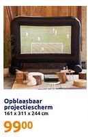 Promoties Opblaasbaar projectiescherm - Huismerk - Action - Geldig van 19/06/2024 tot 25/06/2024 bij Action