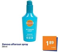 Promoties Zenova aftersun spray - Zenova - Geldig van 19/06/2024 tot 25/06/2024 bij Action