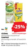 Promoties Cécémel plantaardige chocodrink - Cecemel - Geldig van 20/06/2024 tot 03/07/2024 bij Spar (Colruytgroup)