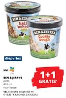 Promoties Cookie dough - Ben&Jerry's - Geldig van 20/06/2024 tot 03/07/2024 bij Spar (Colruytgroup)