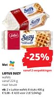 Promoties Luikse wafels - Lotus Bakeries - Geldig van 20/06/2024 tot 03/07/2024 bij Spar (Colruytgroup)