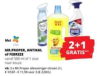 Promoties Mr.proper allesreiniger citroen - Mr. Proper - Geldig van 20/06/2024 tot 03/07/2024 bij Spar (Colruytgroup)