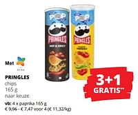 Promoties Pringles chips paprika - Pringles - Geldig van 20/06/2024 tot 03/07/2024 bij Spar (Colruytgroup)