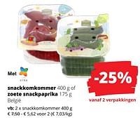 Promoties Snackkomkommer - Huismerk - Spar Retail - Geldig van 20/06/2024 tot 03/07/2024 bij Spar (Colruytgroup)