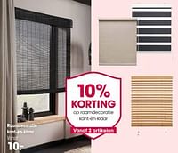 Promoties Raamdecoratie kant-en-klaar - Huismerk - Kwantum - Geldig van 24/06/2024 tot 28/06/2024 bij Kwantum