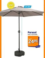 Promotions Parasol - Produit Maison - Action - Valide de 19/06/2024 à 25/06/2024 chez Action