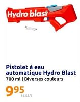 Promotions Pistolet à eau automatique hydro blast - Produit Maison - Action - Valide de 19/06/2024 à 25/06/2024 chez Action