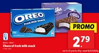 Promoties Choco of fresh milk snack - Huismerk - Lidl - Geldig van 26/06/2024 tot 02/07/2024 bij Lidl