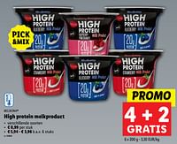 Promoties High protein melkproduct - Milbona - Geldig van 26/06/2024 tot 02/07/2024 bij Lidl