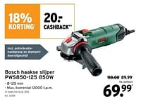 Promoties Bosch haakse slijper pws850-125 - Bosch - Geldig van 19/06/2024 tot 25/06/2024 bij Gamma