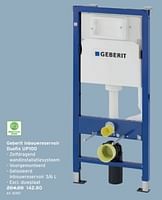 Promoties Geberit inbouwreservoir duofix up100 - Geberit - Geldig van 19/06/2024 tot 25/06/2024 bij Gamma