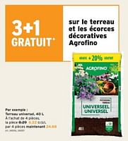 Promotions Terreau universel - Agrofino - Valide de 19/06/2024 à 25/06/2024 chez Gamma