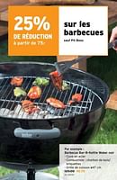 Promotions Barbecue bar-b-kettle weber noir - Weber - Valide de 19/06/2024 à 25/06/2024 chez Gamma