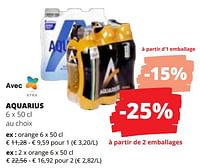 Promotions Aquarius orange - Aquarius - Valide de 20/06/2024 à 03/07/2024 chez Spar (Colruytgroup)